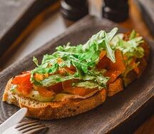 Бутер с лососем и сыром