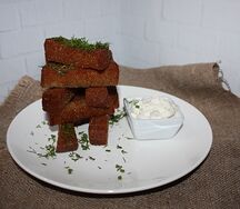 Гренки с соусом тартар 