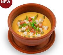 Крем-суп из тыквы с беконом