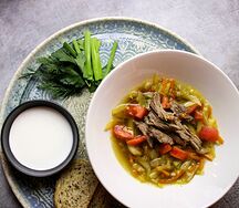 Щи с бычьими хвостами