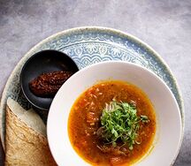 Харчо с жёлтыми томатами