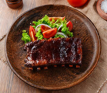 Ребра свиные под соусом барбекю