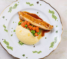 Куриная грудка с овощами