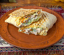 Шаурма со свининой в обычном лаваше