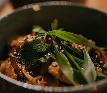 Лапша с грибами