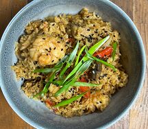 Рис с креветками