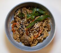 Рис с говядиной