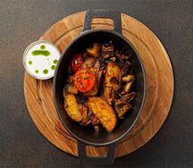 Жареха с курицей