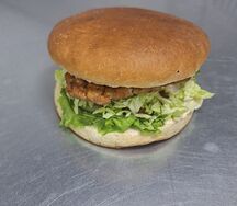 Бургер со стейком из свинины