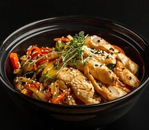 Удон с курицей