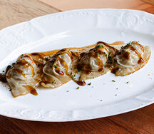 Гёдза с креветками и курицей