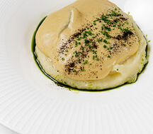 Бефстроганов с брискетом и белыми грибами