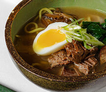 Рамен с брискетом из смокера