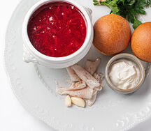 Наваристый борщ с томлёной говядиной