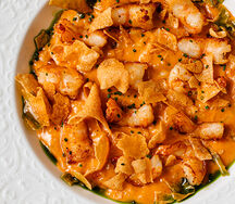 Ризотто с тигровыми креветками