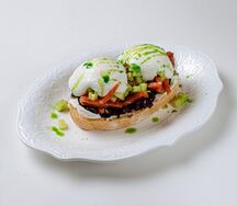 Брускетта с мурманским лососем