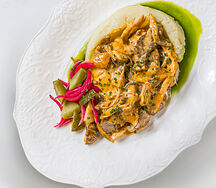 Бефстроганов из нежной телятины