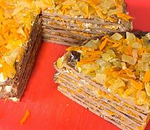 Печёночный торт