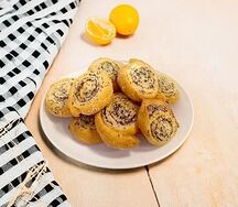 Печенье творожное с маком