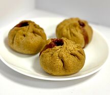 Ржаной пирог Яблоко с брусникой