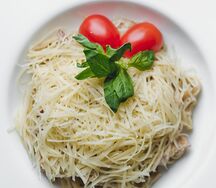 Паста с лососем