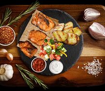 Комбо-обед со свиной шейкой