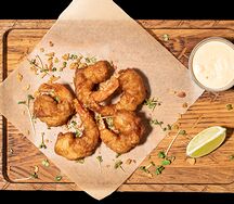 Креветки в кляре