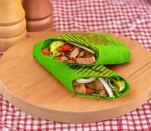 Стандартная Шаурма в цветном лаваше со свининой