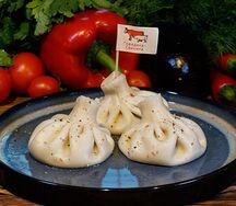 Хинкали с говядиной и свининой