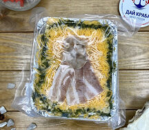 Лазанья с креветкой и беконом