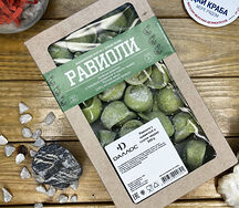 Равиоли зеленые с креветкой