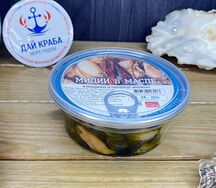 Мидии в масле с каперсами и вялеными томатами