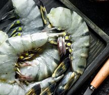 Креветка Черная тигровая без головы свежемороженая