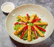 Постный салат с тофу