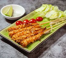 Креветки на гриле