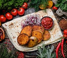 Картофель на мангале