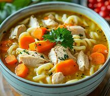 Куриный суп с вермишелью
