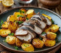 Селёдочка с печёным картофелем 