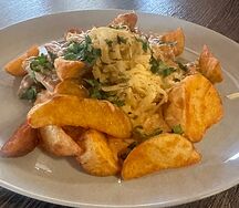 Бефстроганов из свинины мелко