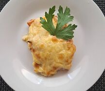 Лосось под сырной шапкой