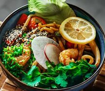 Китайская лапша с морепродуктами