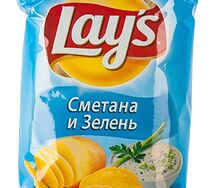 Чипсы Lay's Сметана-Зелень