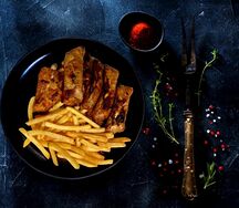 Комбо Рёбрышки с фри