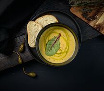Сырный суп с беконом
