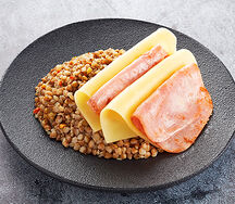 Гречка с ветчиной и сыром