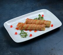 Блинчики с яблоком и корицей