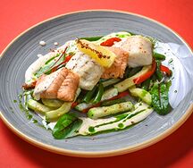 Fish&Fish со сливочно-устричным соусом