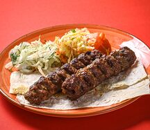Люля-кебаб из баранины в лаваше