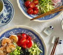 Поке с королевскими креветками