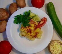 Картофель запеченный с сыром